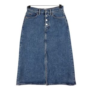 & Other stories denim midi skirt